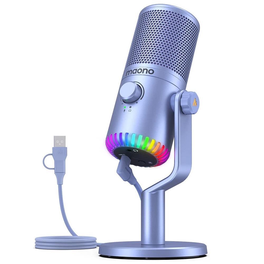 

Микрофон MAONO DM30, конденсаторный, сиреневый (DM30), DM30