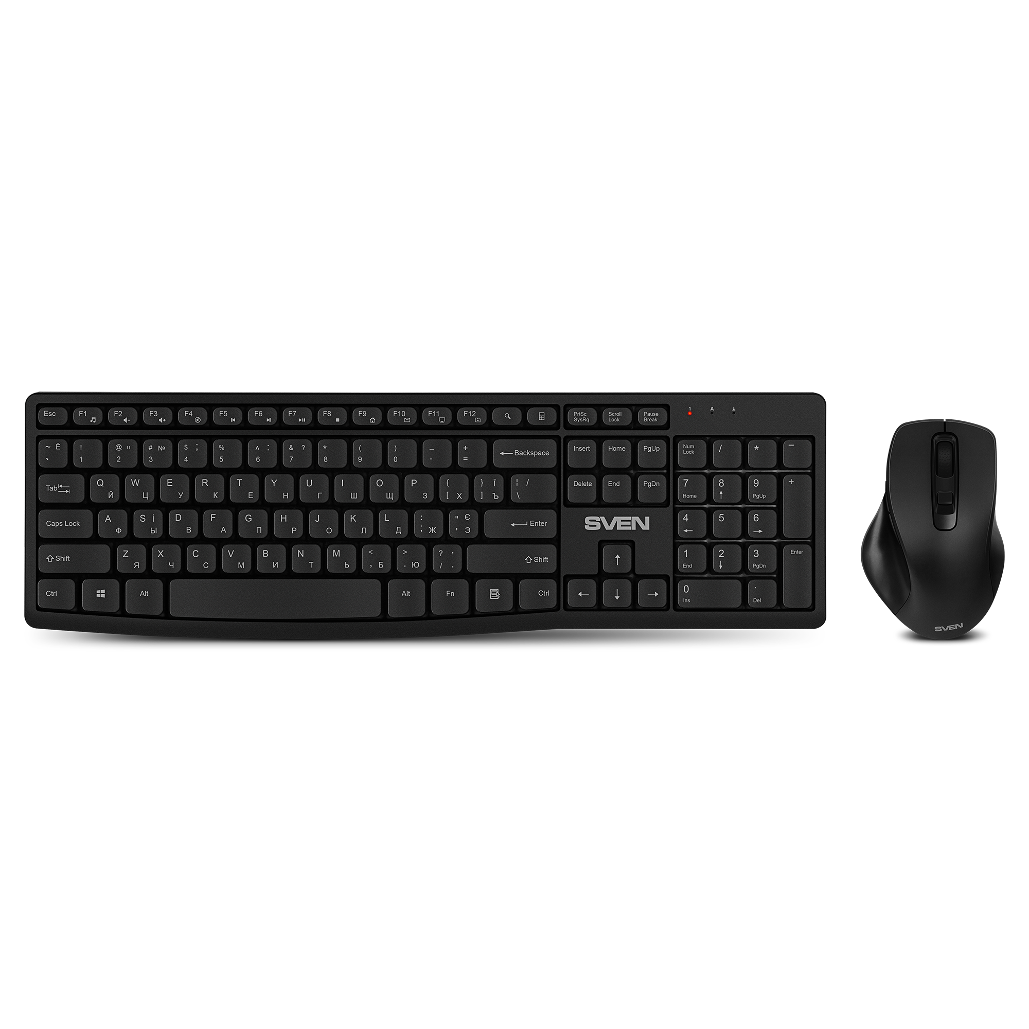 Клавиатура + мышь Sven KB-C3500W, беспроводная, USB, черный (SV-021108)