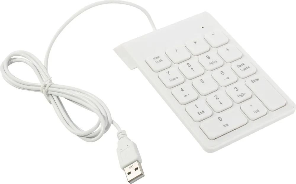 

Цифровой блок проводная KS-IS Kyby, мембранная, USB, белый (KS-343W), Kyby