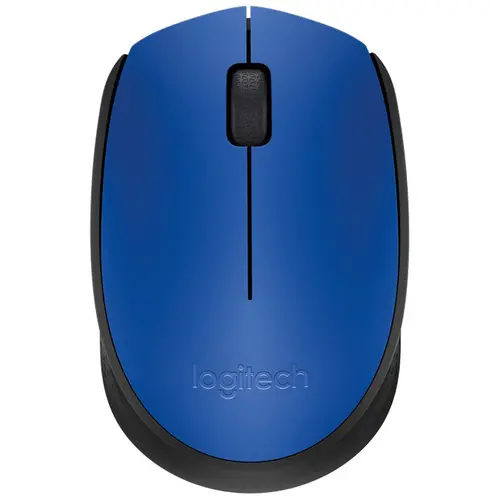 Мышь беспроводная Logitech M171, оптическая светодиодная, USB, синий (910-004656)