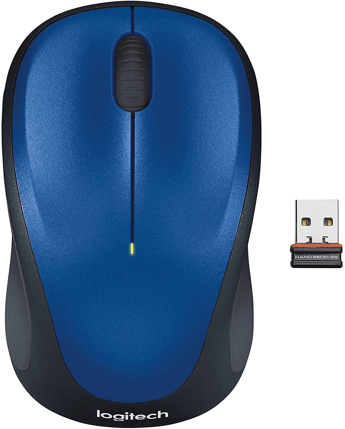 Мышь беспроводная Logitech M221 SILENT, 1000dpi, оптическая светодиодная, USB, синий (910-004883)