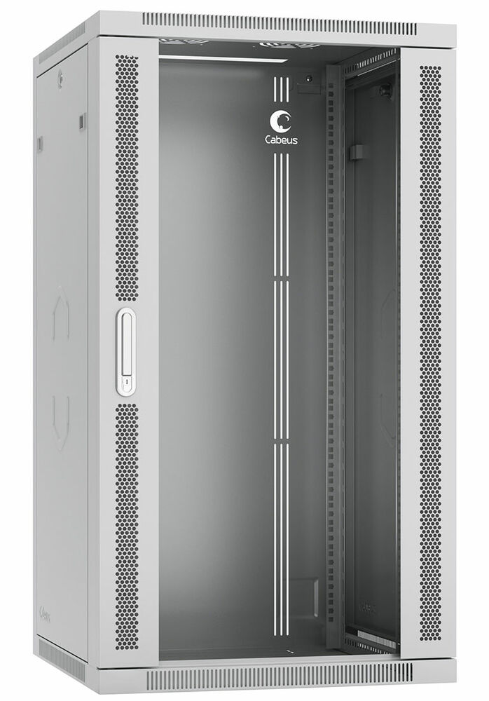 

Шкаф телекоммуникационный настенный 22U 600x600, стекло/металл, серый, Cabeus SH-05F-22U60/60-R (SH-05F-22U60/60-R), SH-05F-22U60/60-R