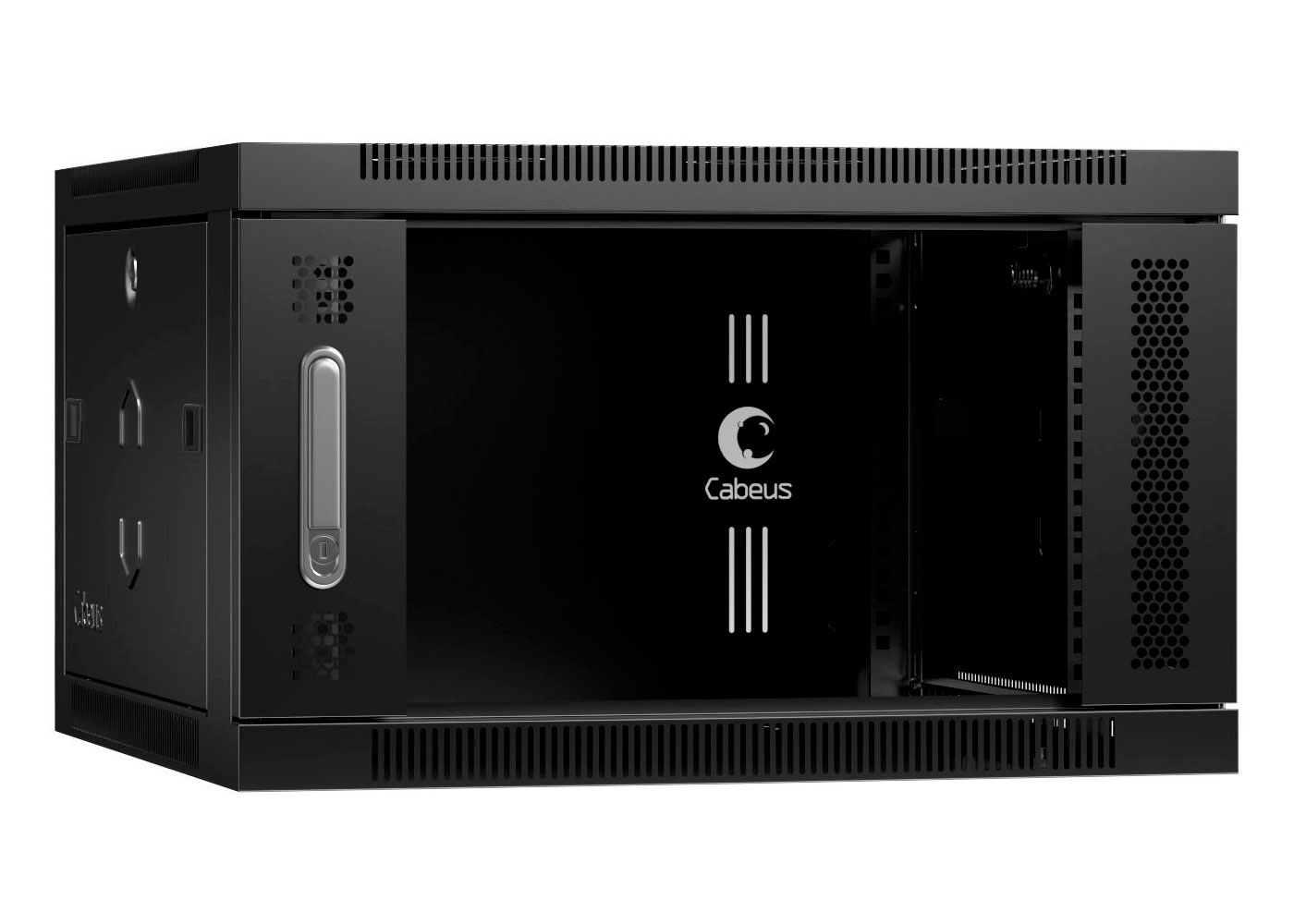 

Шкаф телекоммуникационный настенный 6U 600x450 мм, стекло/металл, черный, Cabeus SH-05F-6U60/45-BK (SH-05F-6U60/45-BK), SH-05F-6U60/45-BK