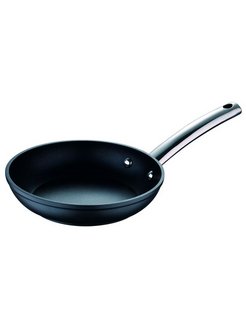 

Сковорода универсальная Bergner BGMP-3549 FOODIES MASTERPRO 16 см, алюминий, антипригарное покрытие, черный без крышки, BGMP-3549