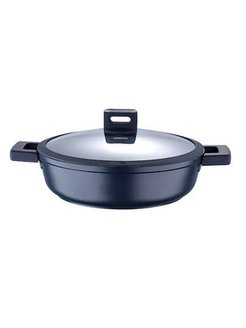 

Сотейник Bergner BGMP-7981 INDIGO MASTERPRO 28 см, алюминий, антипригарное покрытие, серый с крышкой, BGMP-7981