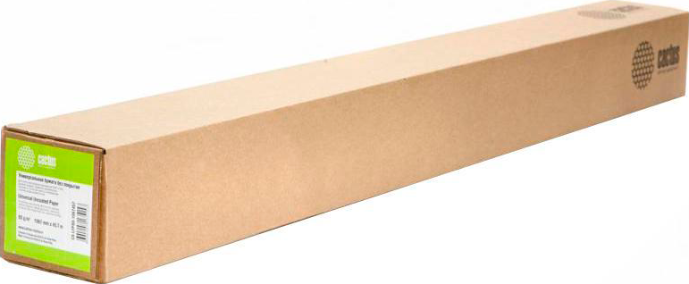 

Бумага рулон 42"(1067мм) x 45 м, 90 г/м², Cactus (CS-LFP90-1067457)