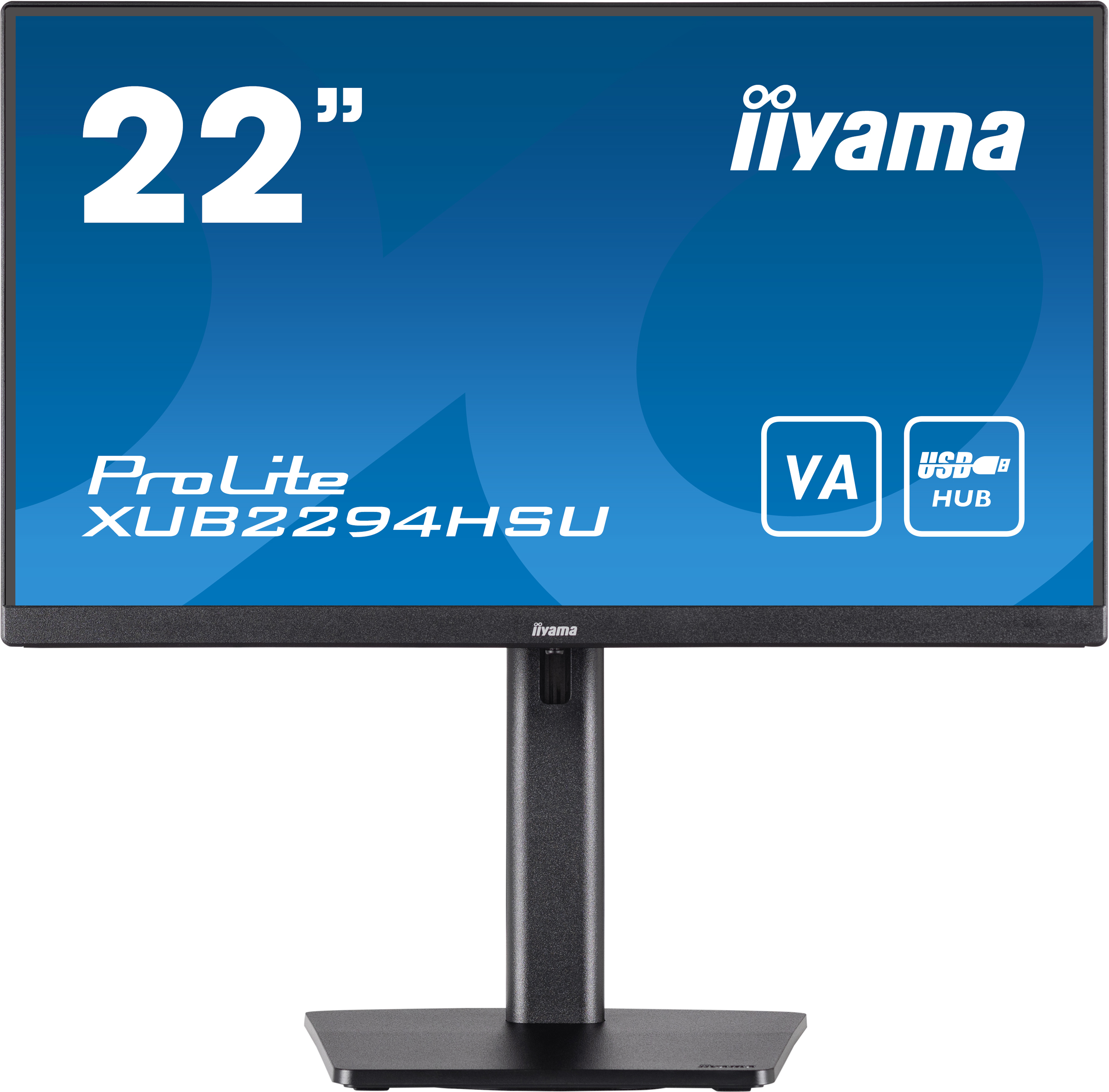 

Монитор 21.5" Iiyama ProLite XUB2294HSU-B2 VA, 1920x1080 (16:9), 250кд/м2, 1 мс, 178°/178°, HDMI, DisplayPort, USB-Hub, черный, XUB2294HSU-B2