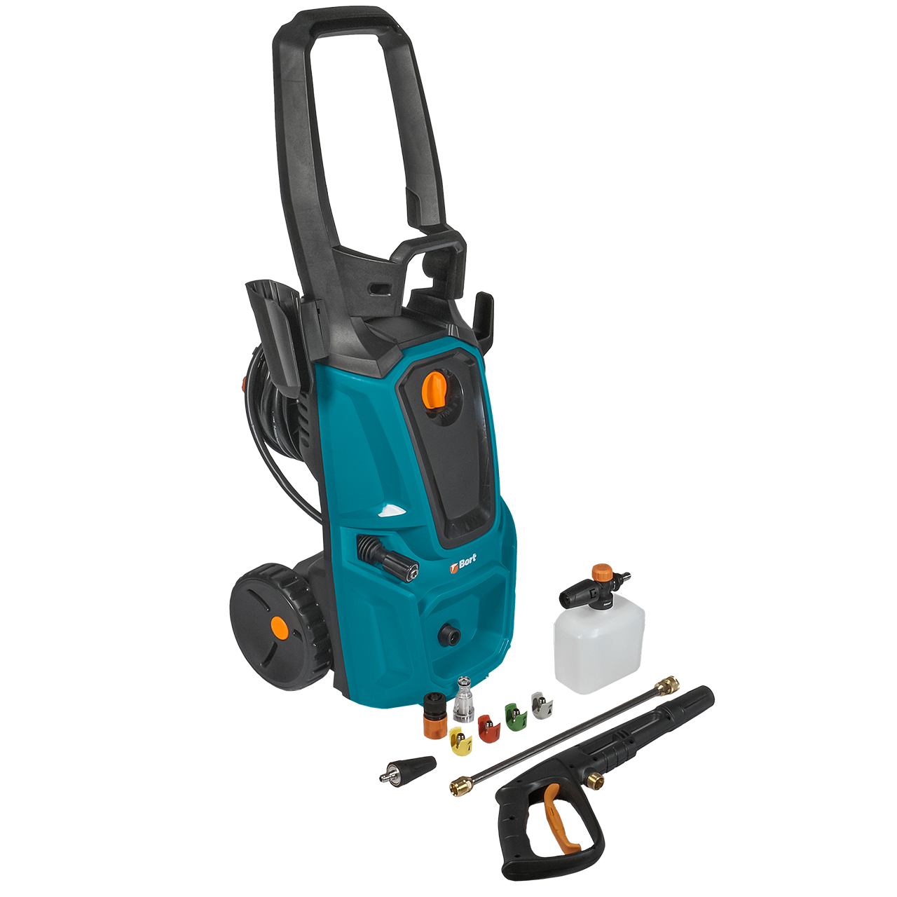 Мойка высокого давления Bort BHR-2700-R, 158 атм, 480 л/ч