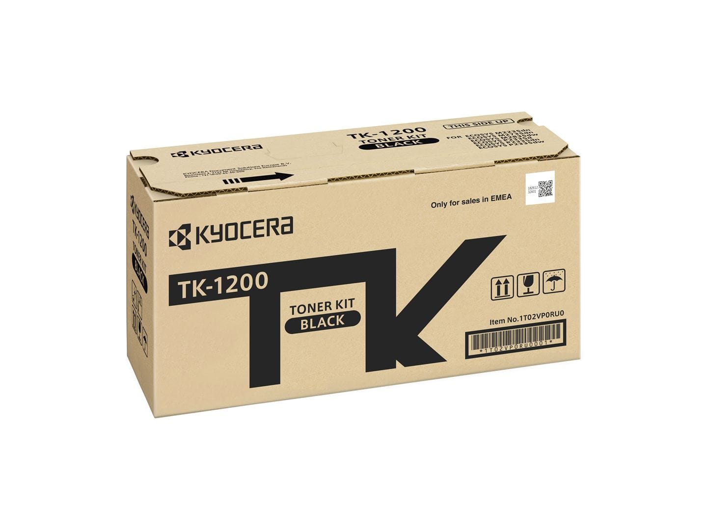 

Картридж лазерный Kyocera TK-1200/1T02VP0RU0, черный, 3000 страниц, оригинальный для Kyocera P2335d/P2335dn/P2335dw/M2235dn, техническая упаковка, TK-1200