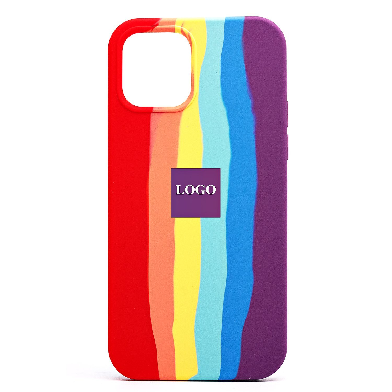 

Чехол-накладка ORG для смартфона Apple iPhone 12/12 Pro, soft-touch, rainbow (122117)