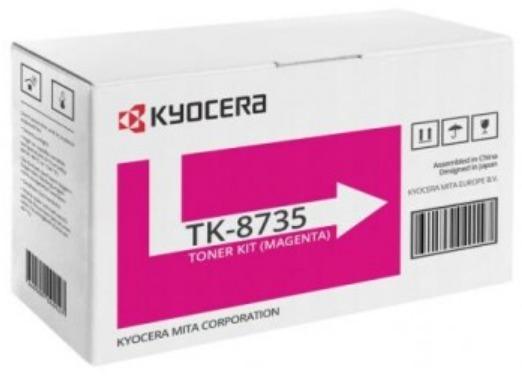 

Картридж лазерный Kyocera TK-8735M/1T02XNBNL0, пурпурный, 40000 страниц, оригинальный для Kyocera TASKalfa 7052/8052/7353/8353ci, TK-8735M