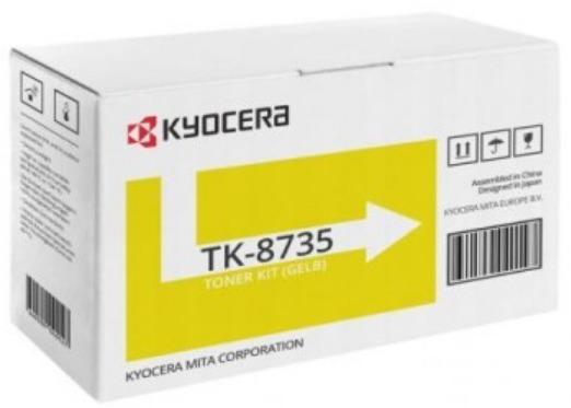 

Картридж лазерный Kyocera TK-8735Y/1T02XNANL0, желтый, 40000 страниц, оригинальный для Kyocera TASKalfa 7052/8052/7353/8353ci, TK-8735Y