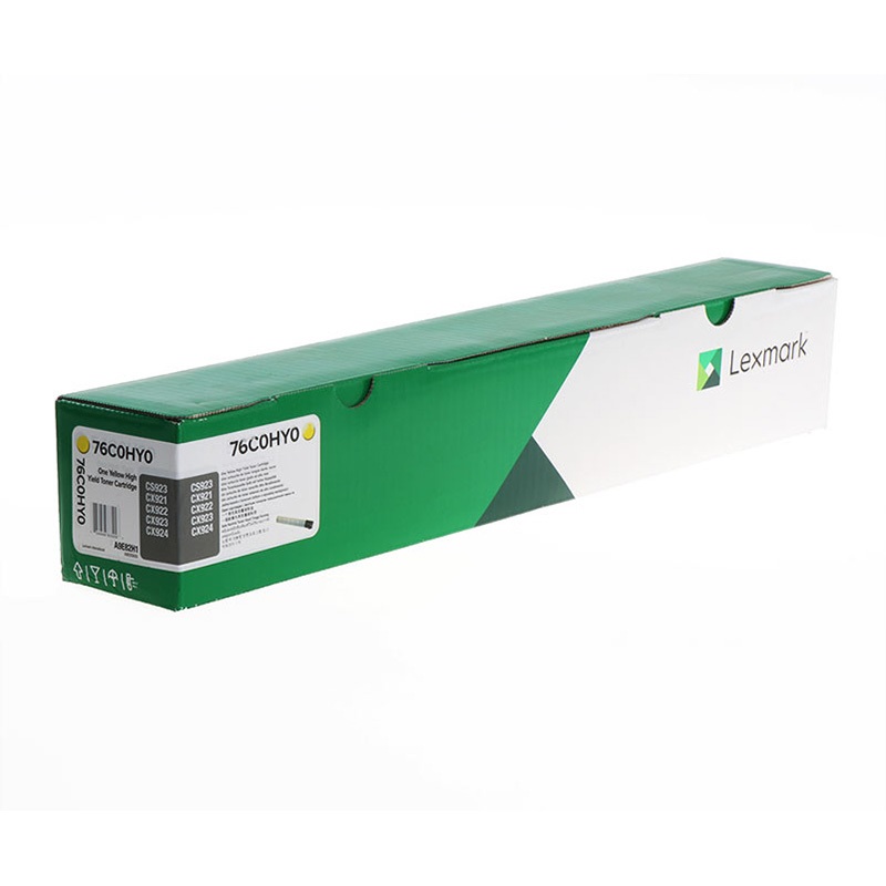 

Картридж лазерный Lexmark 760HY/76C0HY0, желтый, 34000 страниц, оригинальный для Lexmark CS923, CX921, CX922, CX923, CX924, 760HY