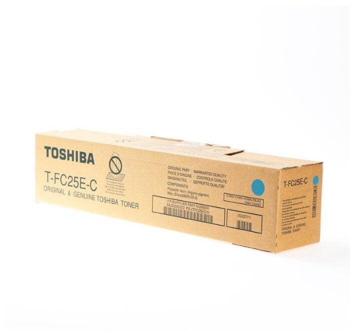 

Картридж лазерный Toshiba T-FC25EC/6AJ00000072, голубой, 26800 страниц, оригинальный, для Toshiba e-STUDIO2040с/2540c/3040c/3540c/4540c, T-FC25EC