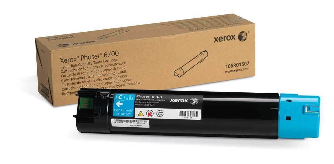 

Картридж лазерный Xerox 106R01507, голубой, 12000 страниц, оригинальный для Xerox Phaser 6700, 0