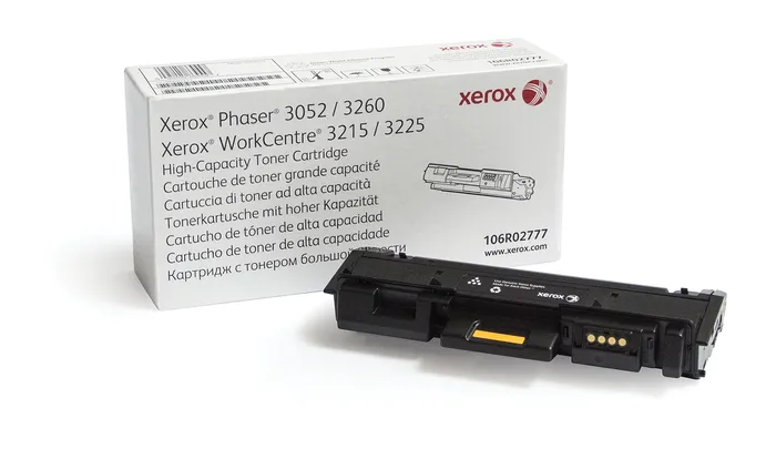 

Картридж лазерный Xerox 106R02777/106R02777, черный, 3000 страниц, оригинальный для Xerox Xerox Phaser 3260, WorkCentre 3215, 3225, 106R02777