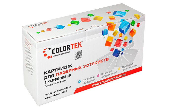 

Картридж Colortek 109R00639 для Xerox 3110 (3000стр), черный (СТ-109R00639)