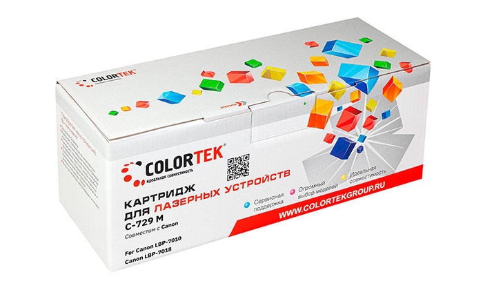 

Картридж Colortek Cartridge 729M для Canon, пурпурный (СТ-729M)