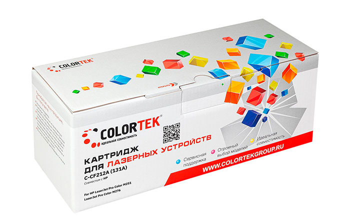 

Картридж Colortek CF212A (131A) желтый (СТ-CF212A)