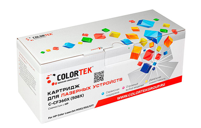 

Картридж Colortek CF360X (508X) черный (СТ-CF360X)