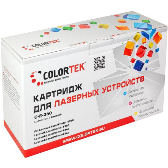 

Картридж Colortek E260A21E для Lexmark Optra E-260 (СТ-E260A21E)