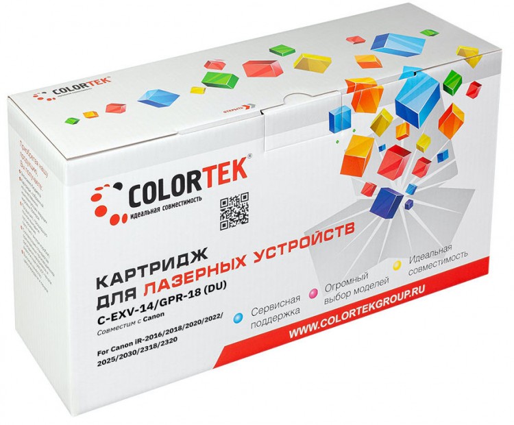 

Картридж Colortek EXV14/NPG-28/GPR-18 для Canon (СТ-EXV14/NPG-28/GPR-18)