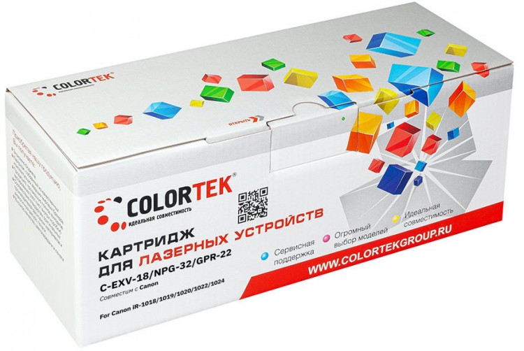 

Картридж Colortek EXV18/NPG-32/GPR-22 для Canon (СТ-EXV18/NPG-32/GPR-22)