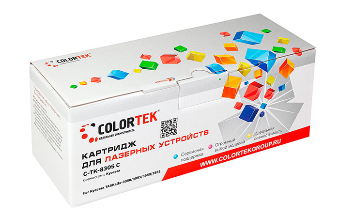 

Картридж Colortek TK-8305C для Kyocera, голубой (СТ-TK-8305C)
