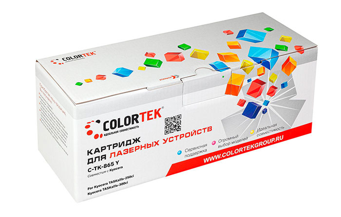 

Картридж Colortek TK-865Y для Kyocera, желтый (СТ-TK-865Y)