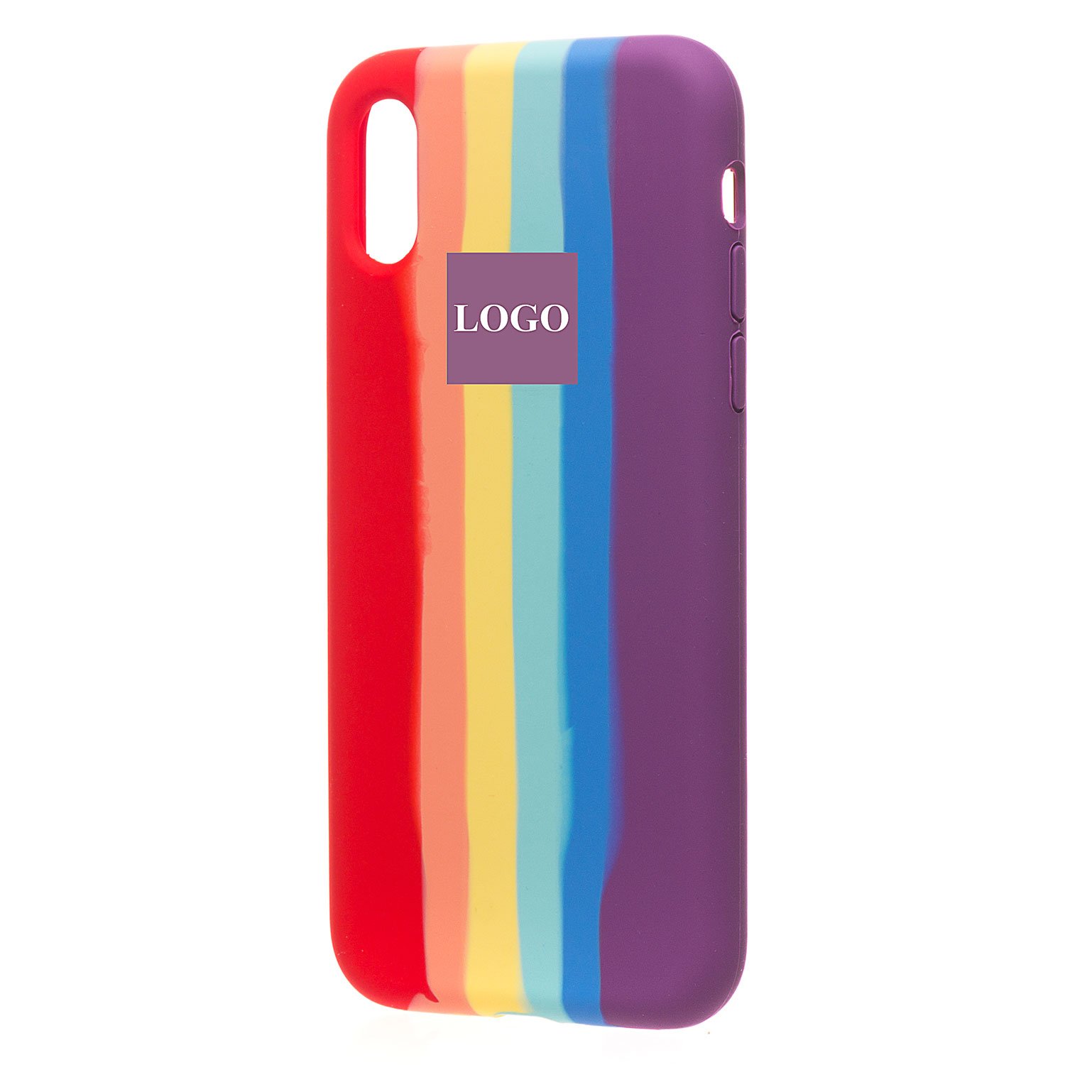 

Чехол-накладка ORG для смартфона Apple iPhone X/XS, soft-touch, rainbow (122122)