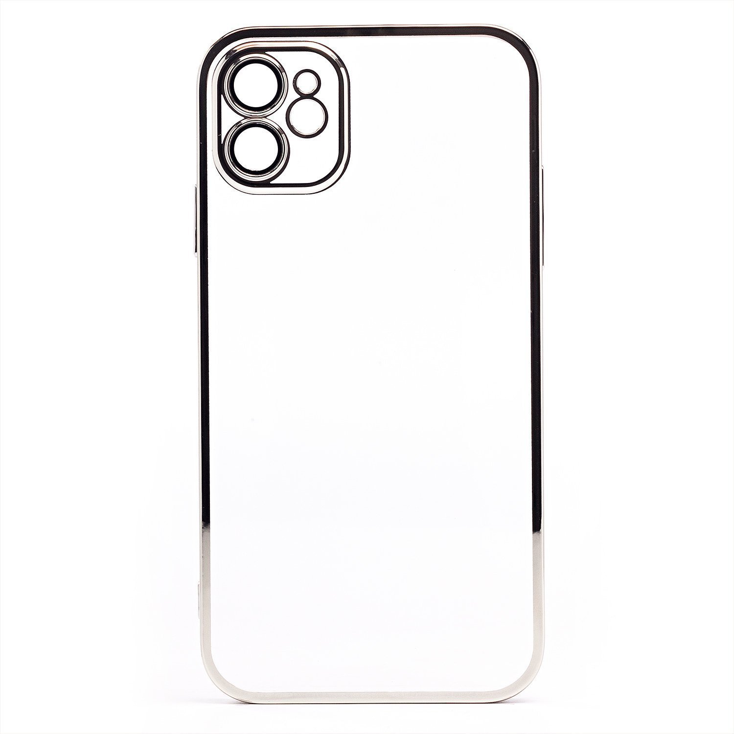 

Чехол-накладка PC073 с закрытой камерой для смартфона Apple iPhone 11, силикон, серебристый (213778)