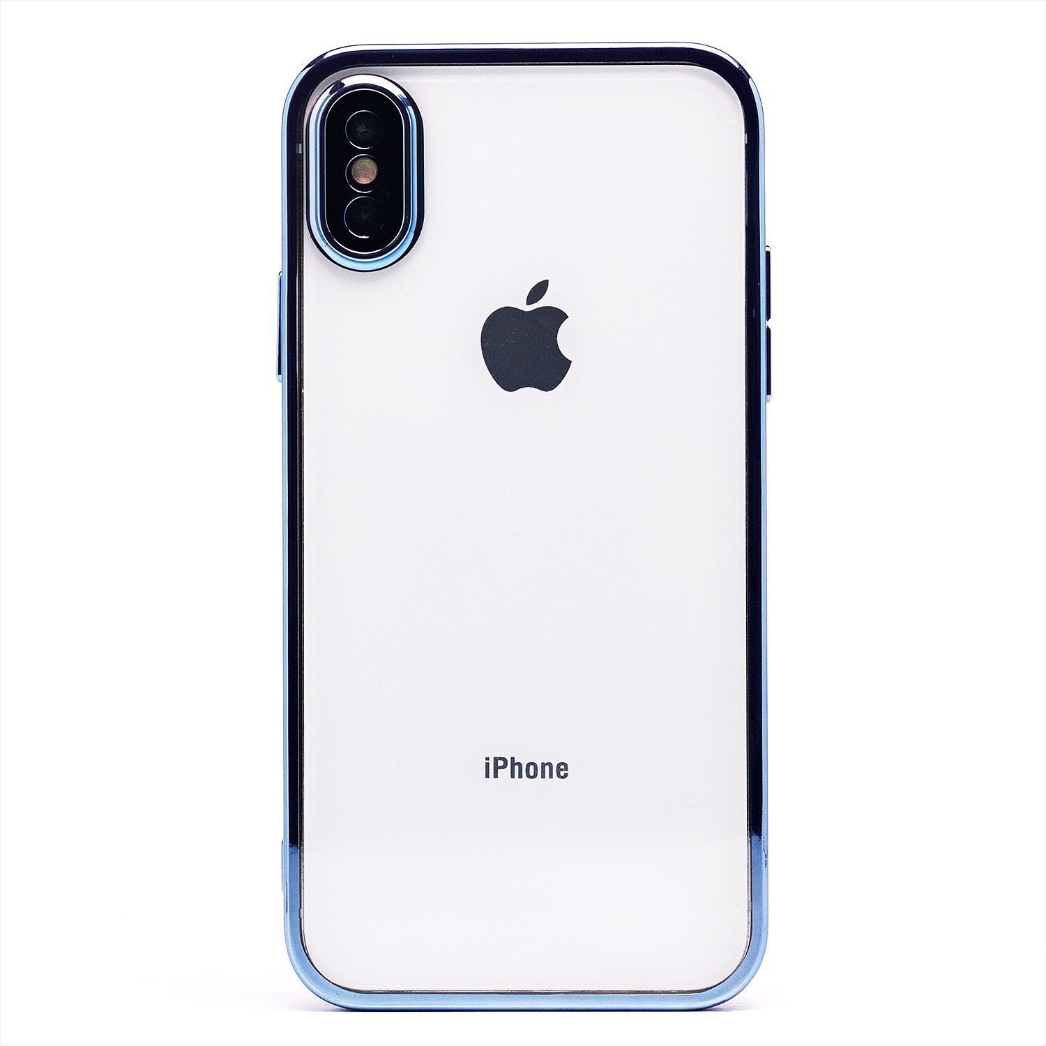 

Чехол-накладка PC073 с закрытой камерой для смартфона Apple iPhone X/XS, силикон, синий (213863)