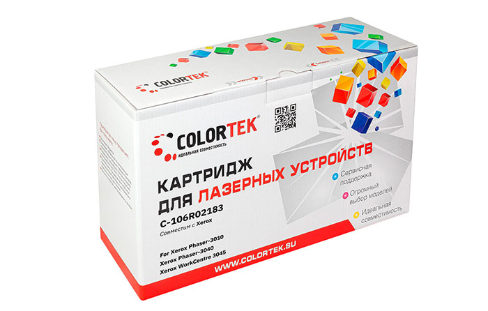 

Картридж Colortek СТ-106R02183 для Xerox Phaser 3010/WorkCentre 3045, 2300 стр., черный
