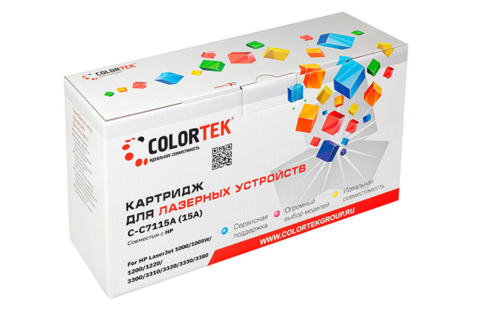 Картридж Colortek СТ-C7115A, черный