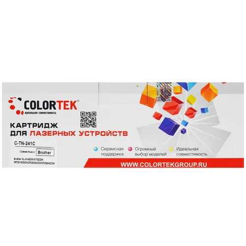 

Картридж Colortek СТ-TN-241C для Brother, голубой (СТ-TN-241C)