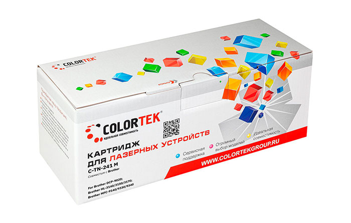 

Картридж Colortek СТ-TN-241M для Brother, пурпурный (СТ-TN-241M)