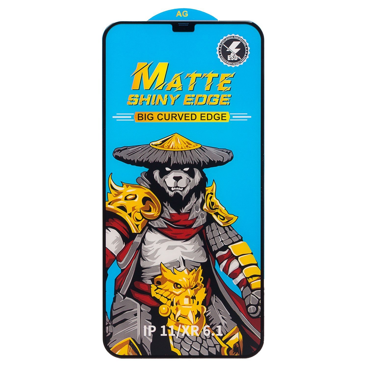 

Защитное стекло Matte для экрана смартфона Apple iPhone 11/iPhone XR, Full screen, поверхность глянцевая, черная рамка, 3D (214671)