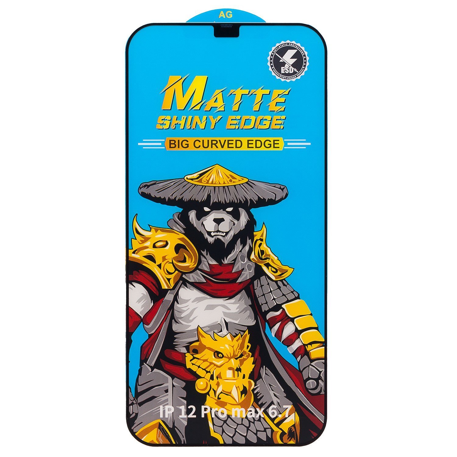 

Защитное стекло Matte для экрана смартфона Apple iPhone 12 Pro Max, Full screen, поверхность глянцевая, черная рамка, 3D (214672)