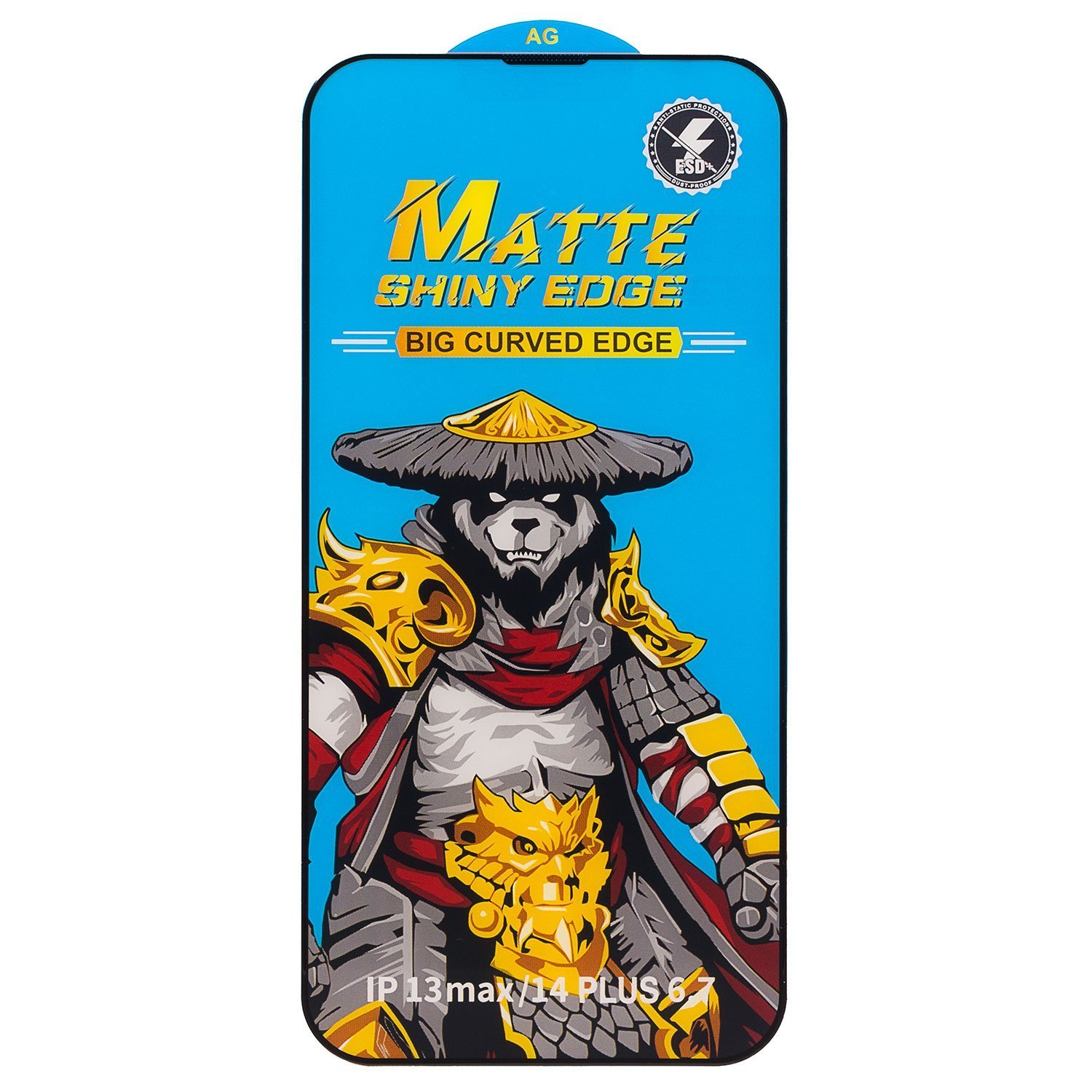 

Защитное стекло Matte для экрана смартфона Apple iPhone 13 Pro Max/iPhone 14 Plus, Full screen, поверхность глянцевая, черная рамка, 3D (214673)
