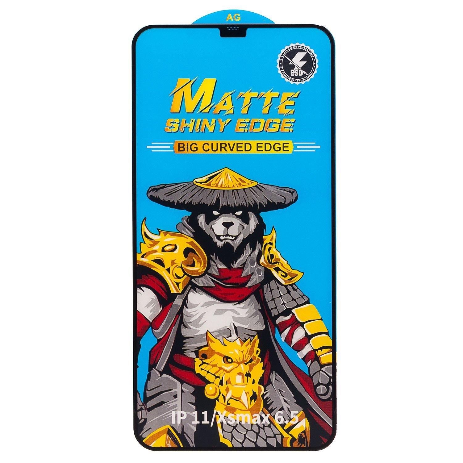 

Защитное стекло Matte для экрана смартфона Apple iPhone XS Max/iPhone 11 Pro Max, Full screen, поверхность глянцевая, черная рамка, 3D (214680)