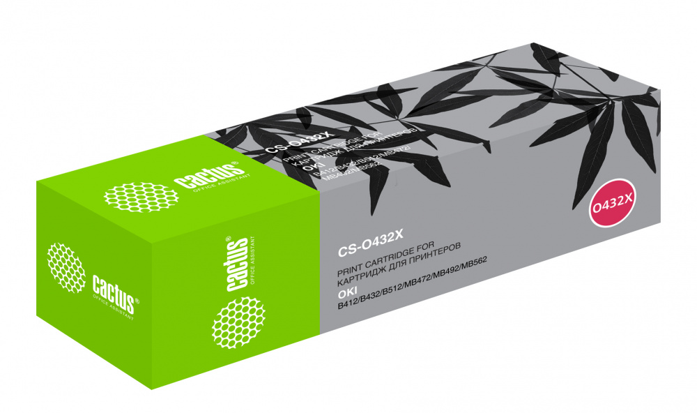 

Картридж лазерный Cactus CS-O432X (45807120), черный, 7000 страниц, совместимый, для OKI B432/MB492