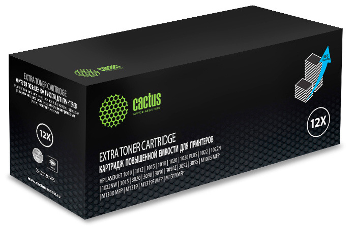 Картридж Cactus CS-Q2612X-MPS, черный, 3000 страниц