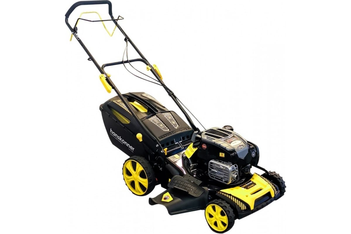 

Самоходная газонокосилка Hanskonner HPL5116BS, бензиновая, 6 л.с., ширина скашивания 51 см, высота скашивания 2.5 см-7.5 см, 96 дБ, объем травосборника 60л., 36.8 кг (HPL5116BS), HPL5116BS