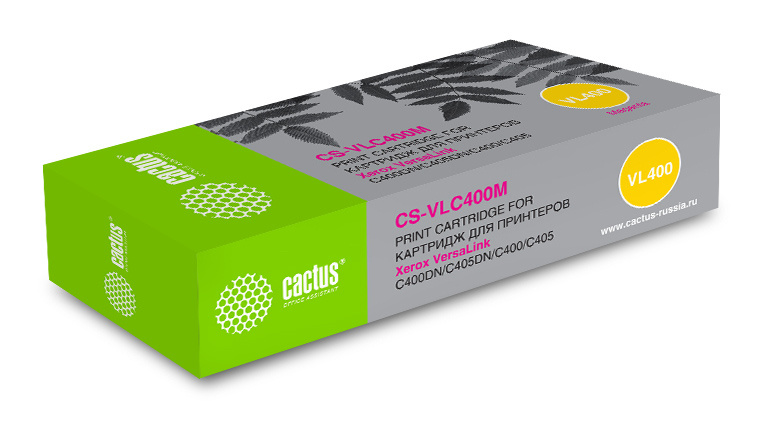 

Картридж лазерный Cactus CS-VLC400M (106R03535), пурпурный, 8000 страниц, совместимый для Xerox VersaLink C400DN/C405DN/C400/405/C400N/C405N
