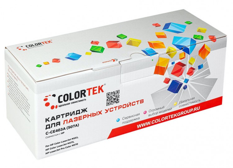 

Картридж лазерный Colortek СТ-CB403A (642A/CB403A), пурпурный, 7500 страниц, совместимый для CLJ CP4005