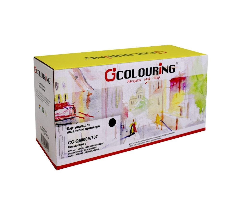 

Картридж лазерный Colouring CG-Q6000A/707, черный, совместимый, для CLJ 1600/2600n/2600dn/2600dtn/2605DN/2605DTN/CM1015MFP/CM1017MFP Canon Laser Shot LBP5000/5100