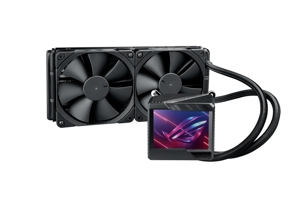 

Жидкостное охлаждение Asus ROG RYUJIN II 240 для Socket 115x/2066/2011/2011-3/1200/1700/AM5/AM4/TR4, 2x12 см (90RC00A0-M0UAY0), ROG RYUJIN II 240
