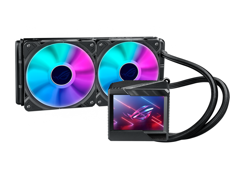 

Жидкостное охлаждение Asus ROG RYUJIN II 240 ARGB для Socket 115x/2066/2011/2011-3/1200/1700/AM5/AM4/TR4, 2x12 см, ARGB (90RC00A1-M0UAY2), ROG RYUJIN II 240 ARGB