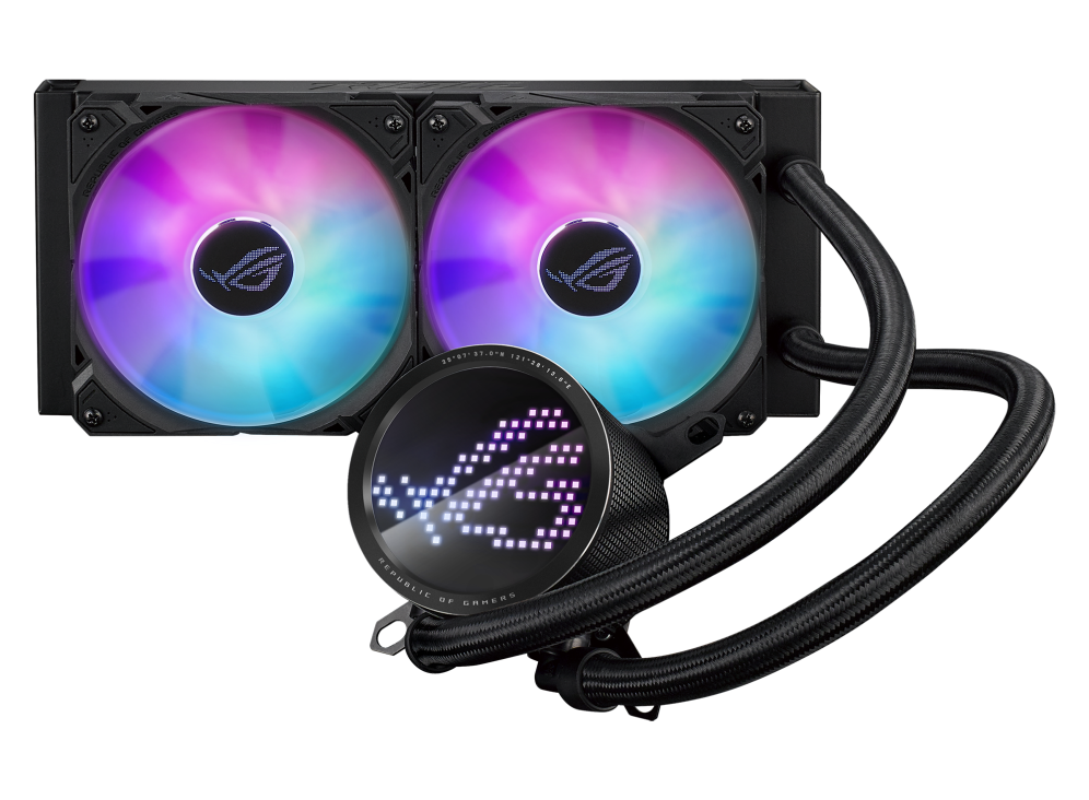

Жидкостное охлаждение Asus ROG RYUO III 240 ARGB для Socket 115x/1200/1700/AM5/AM4, 2x12 см, ARGB (90RC00J1-M0UAY0), ROG RYUO III 240 ARGB