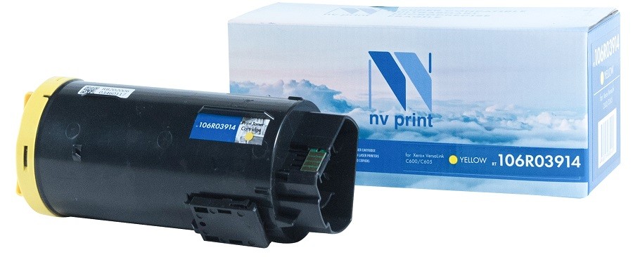 

Картридж лазерный NV Print NV-106R03914 (106R03914), желтый 10100 страниц, совместимый, для Xerox VersaLink C600/C605